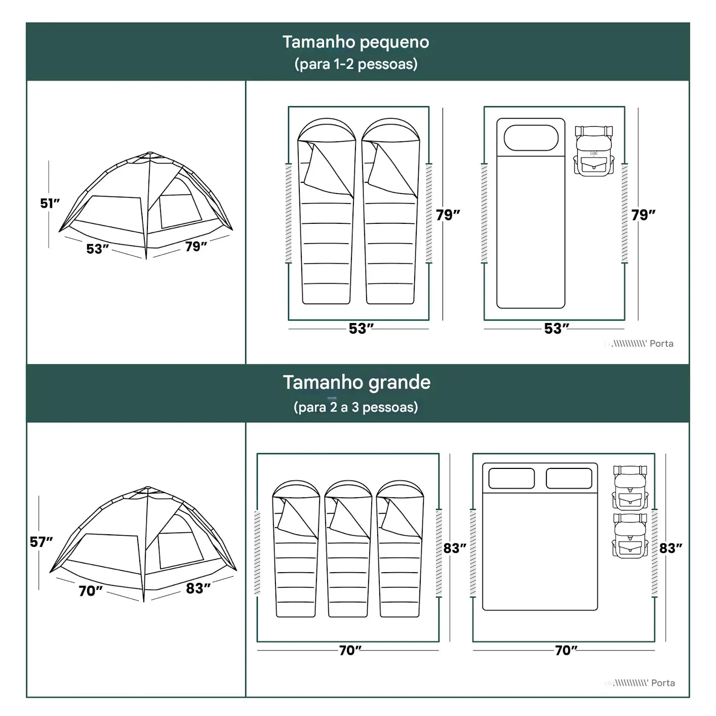 Barraca de Acampamento instantânea - 3 Segundos